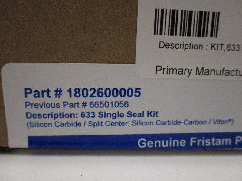 FRISTRAM 1802600005 633 SINGLE SEAL KIT * FACTORY SEALED *