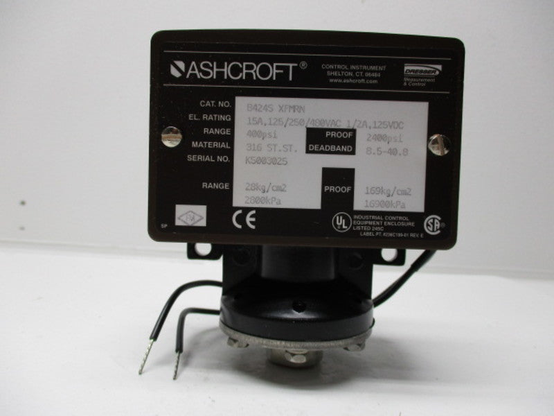 ASHCROFT B424S XFMRN OIL PRESSURE SWITCH 400PSI  NSMP