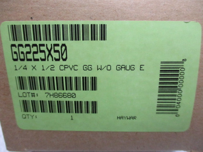 HAYWARD GG225X50 CPVC VALVE  NSMP