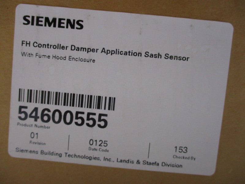 SIEMENS 54600555 CONTROLLER DAMPER APPLICATION SASH SENSOR REV.01  NSMP