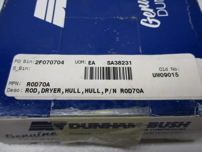 DUNHAM ROD70A ROD DRYER  NSMP
