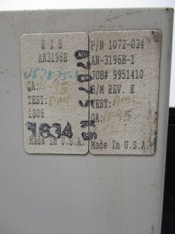 RIS AN-3196B-A-B-D-NR-MR-PM REFLASH ANNUNCIATOR  UNMP