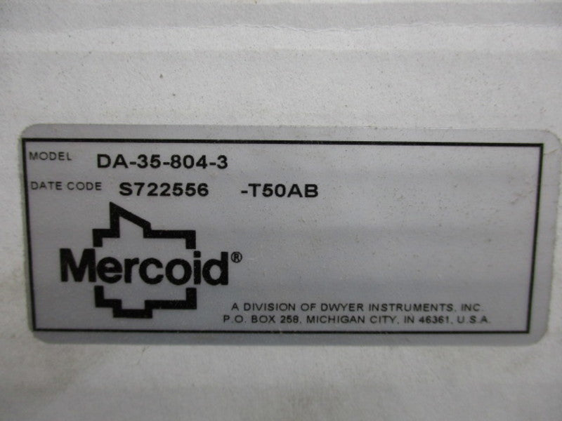 MERCOID DA-35-804-3 SWITCH 120/240VAC/VDC 1/2HP AC 1/3 HP DC  NSMP