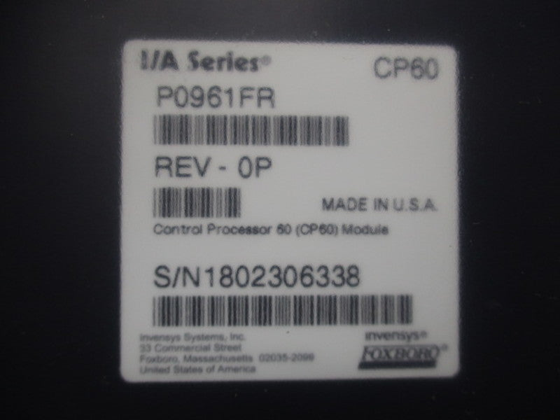 FOXBORO P0961FR  NSNP