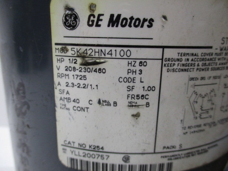 GENERAL ELECTRIC 5K42HN4100 (AS PICTURED)  UNMP