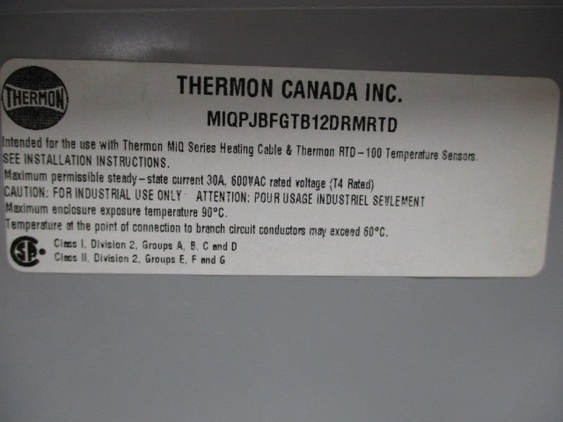 THERMON MIQPJBFGTB12DRMRTD  NSMP