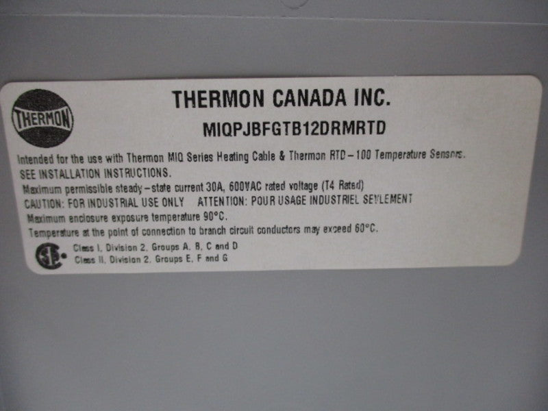 THERMON MIQPJBFGTB12DRMRTD  NSNP