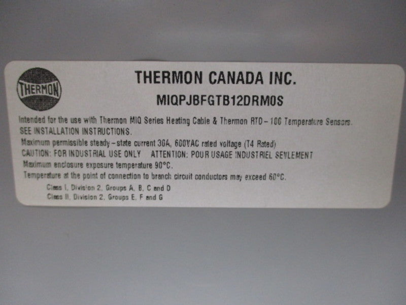 THERMON MIQPJBFGTB12DRM0S  UNMP