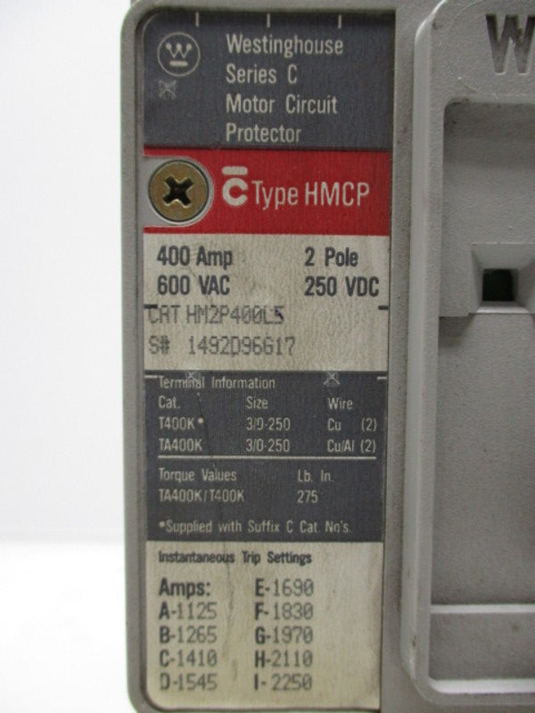 WESTINGHOUSE HM2P400LS  UNMP