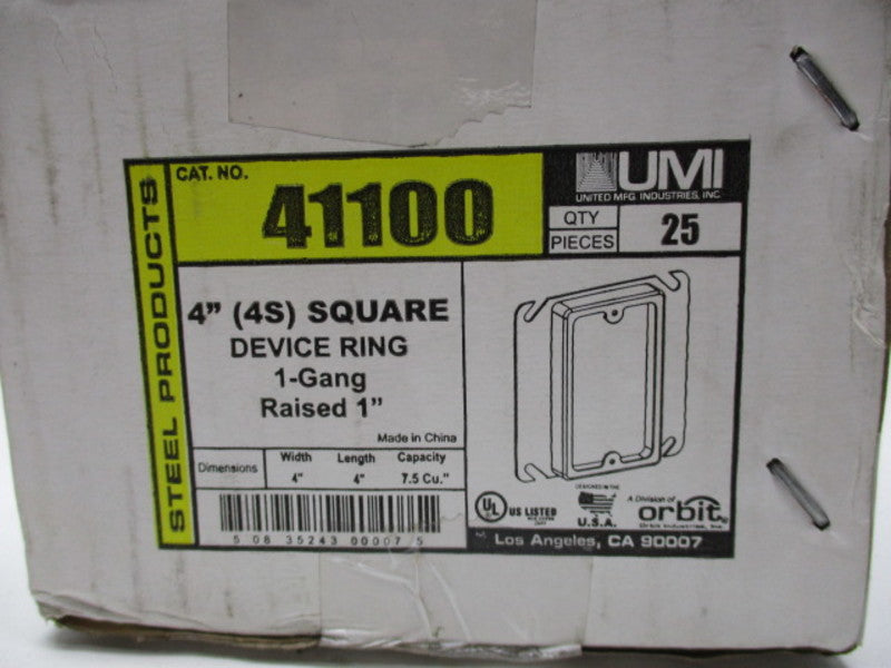 UMI 41100 CASE OF 25  NSFS