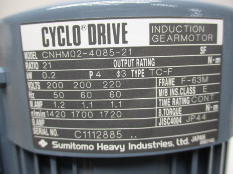 CYCLO DRIVE CNHM02-4085-21  NSMP