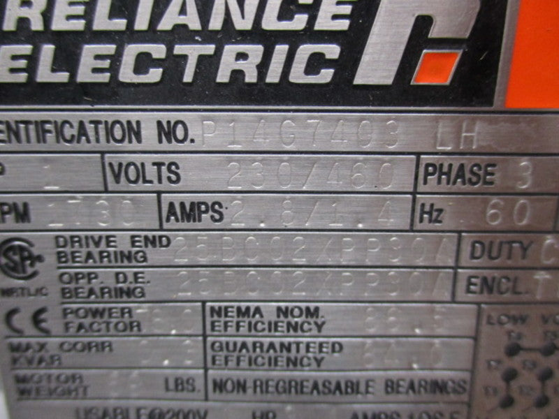 RELIANCE ELECTRIC P14G7403 LH  UNMP