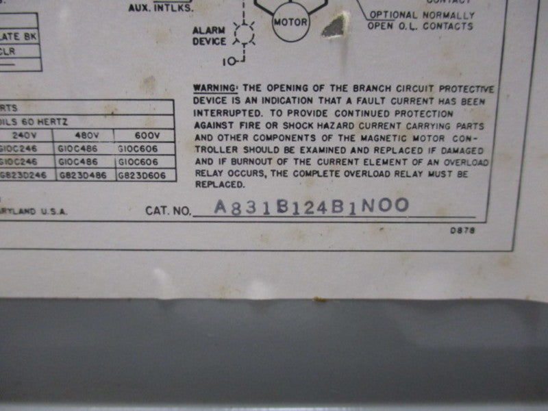 GOULD A831B124B1N00 (AS PICTURED)  NSNP