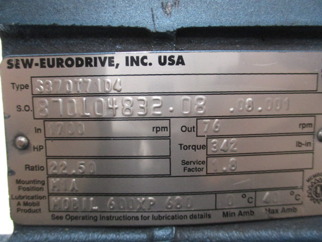 SEW-EURODRIVE DFT71D4  NSNP