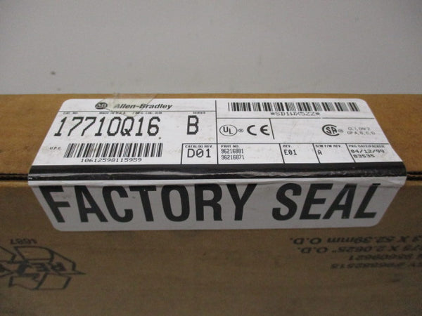 ALLEN BRADLEY 1771-OQ16 SER. B F/W A DATE: 1999  NSFS