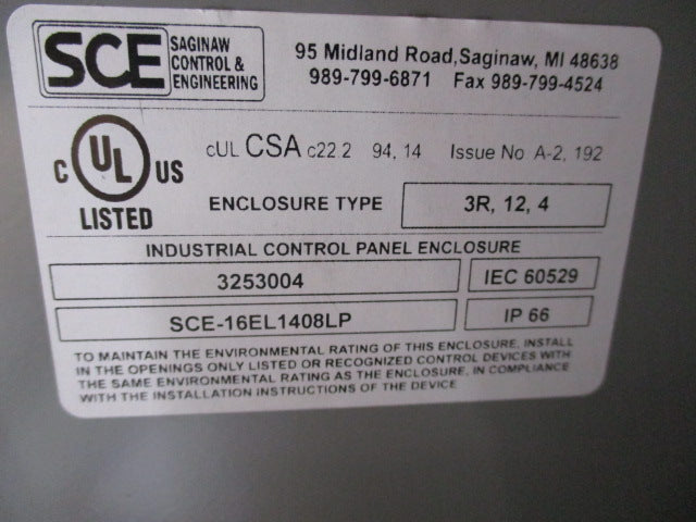 SCE SCE-16EL1408LP  NSNP