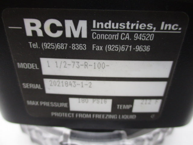 RCM INDUSTRIES 1 1/2-73-R-100  NSMP