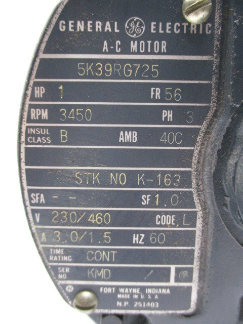 GENERAL ELECTRIC 5K39RG725  NSNP