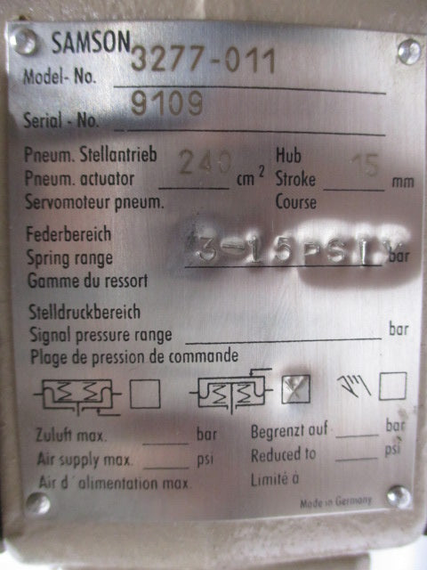 SAMSON 3277-011  UNMP