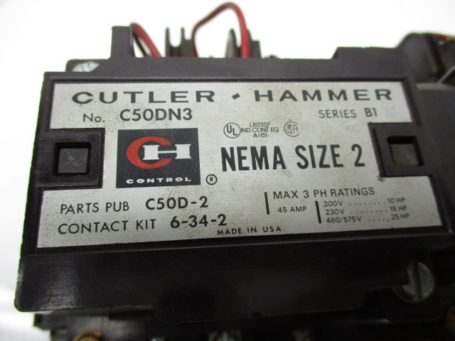 CUTLER HAMMER C50D-2  UNMP
