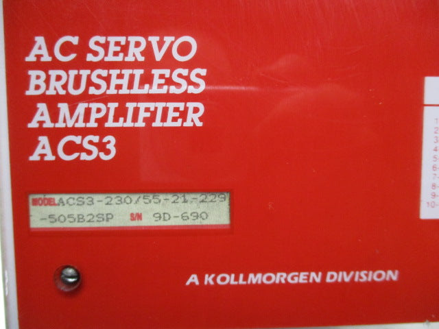 KOLLMORGEN ACS3-230/55-21-229-505B2SP  UNMP