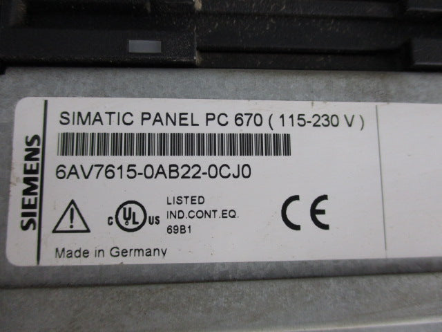 SIEMENS 6AV7615-0AB22-0CJ0  UNMP