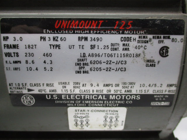 US MOTOR 182T  UNMP