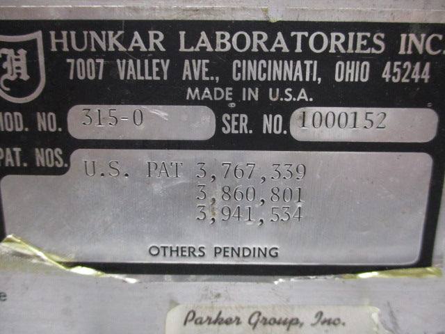 HUNKAR 315-0  UNMP