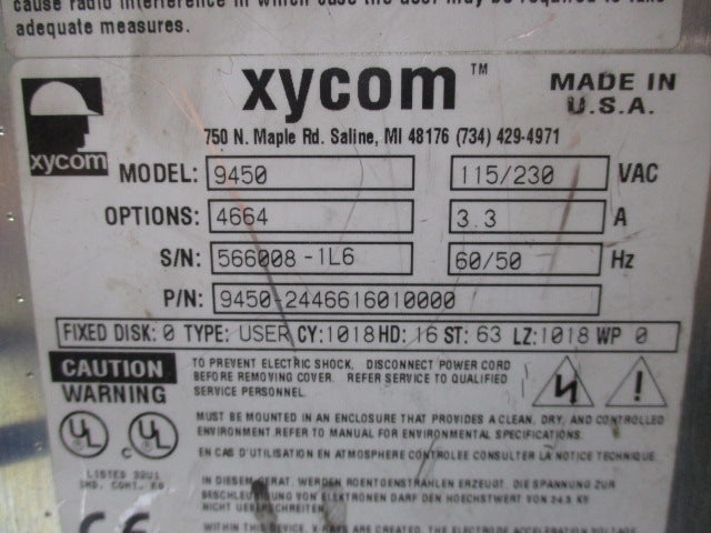 XYCOM 9450-2446616010000  UNMP
