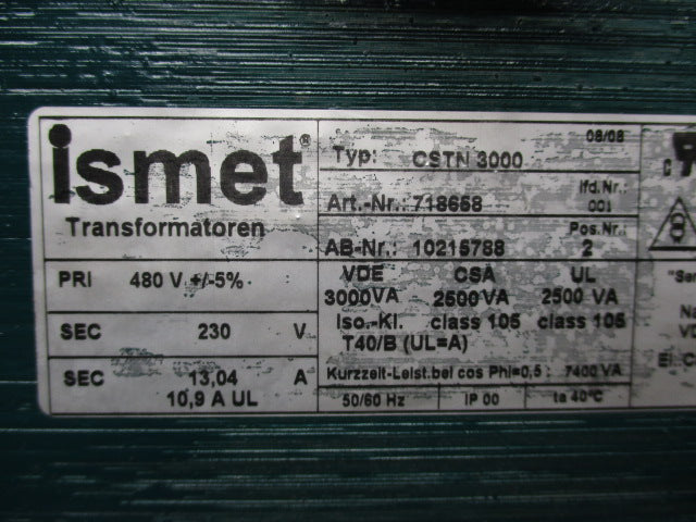 ISMET CSTN3000  UNMP