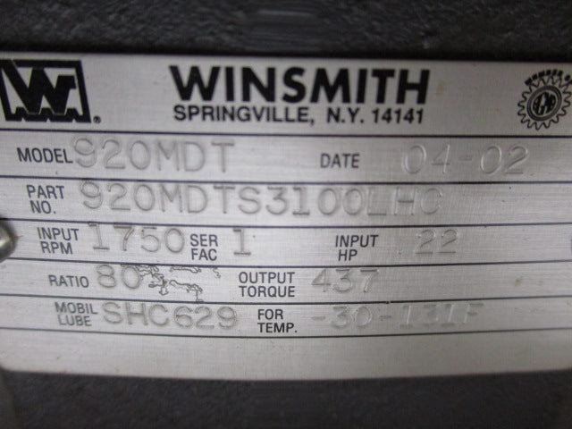 WINSMITH 920MDT  NSNP
