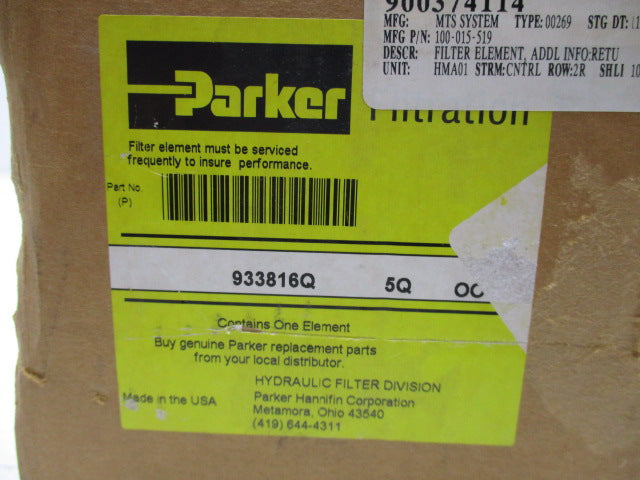 PARKER 933816Q 5Q OO  NSMP