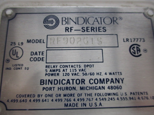 BINDICATOR RF902G1S  NSNP