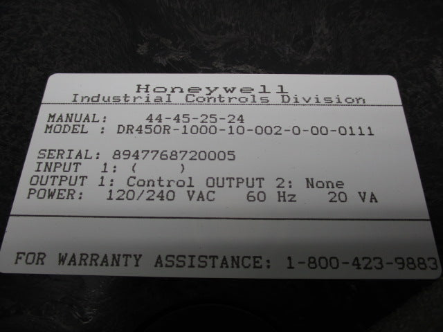 HONEYWELL DR450R-1000-10-002-0-00-0111  NSMP