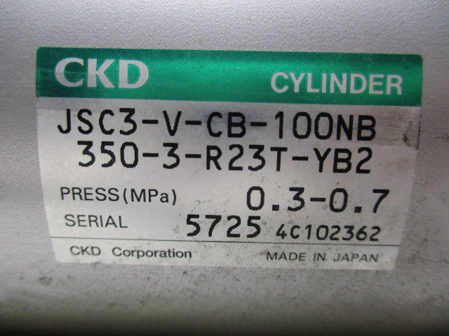 CKD JSC3-V-CB-100NB350-3-R23T-YB2  UNMP