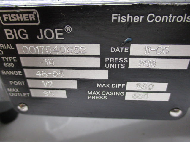 FISHER 630-316  NSNP