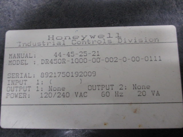 HONEYWELL DR450R-1000-00-002-0-00-0111  UNMP