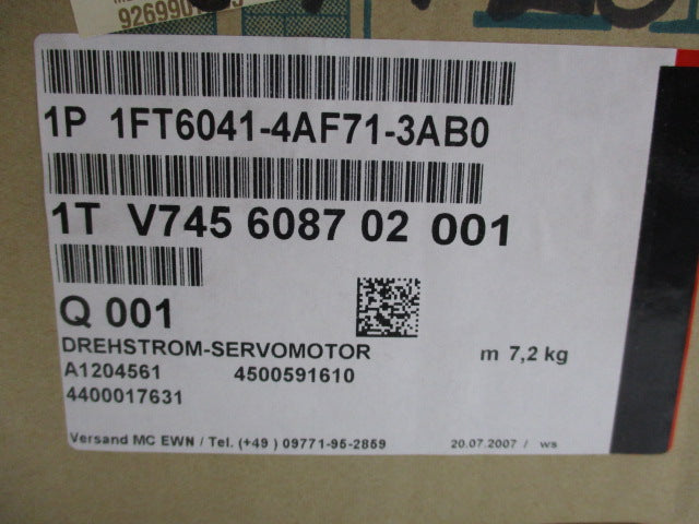 SIEMENS 1FT6041-4AF71-3AB0  NSNP