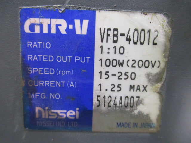 NISSEI VFB-40012  UNMP