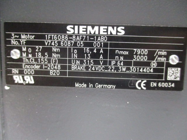 SIEMENS 1FT6086-8AF71-1AB0  NSNP