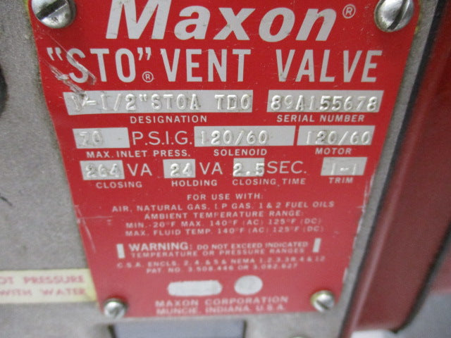 MAXON 1-1/2"STOA-TD0  NSNP