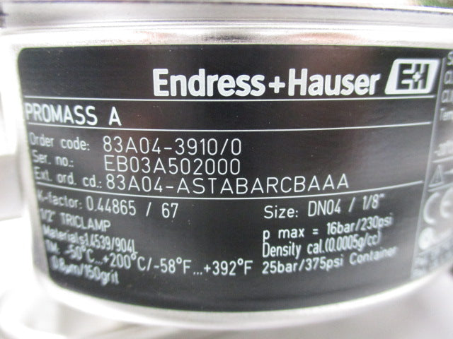 ENDRESS+HAUSER 83A04-ASTABARCBAAA  NSNP