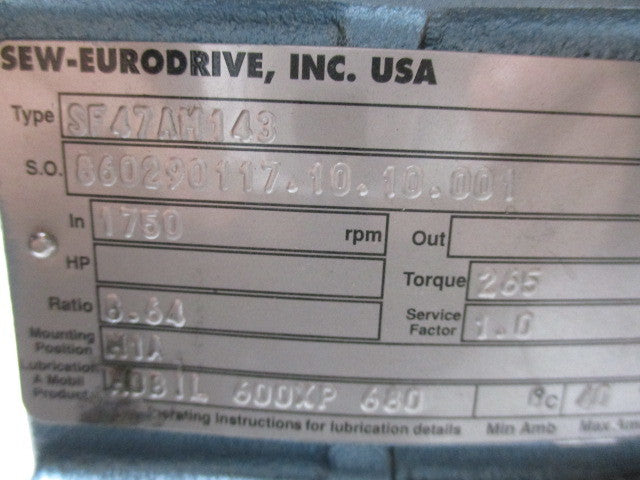 SEW-EURODRIVE SF47AM143  NSNP