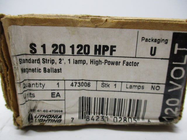 LITHONIA LIGHTING S120120HPF * FACTORY SEALED *