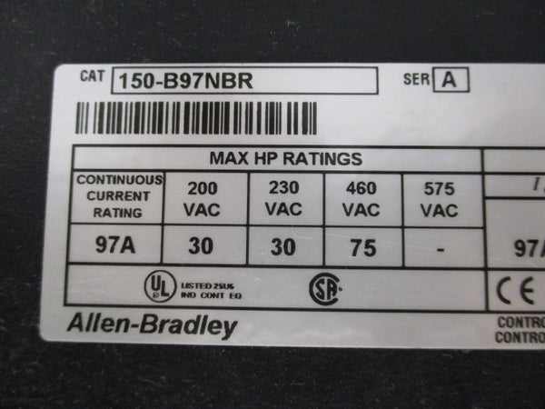 ALLEN BRADLEY 150-B97NBR SER.A (AS PICTURED)  UNMP