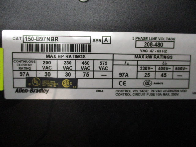 ALLEN BRADLEY 150-B97NBR SER.A (AS PICTURED)  UNMP