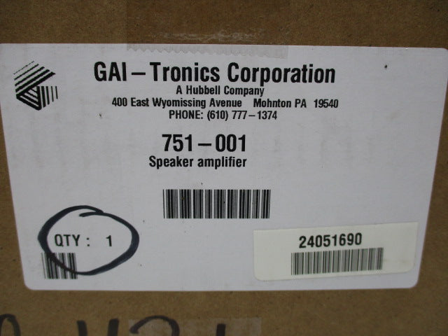 GAI 751-001  NSFS