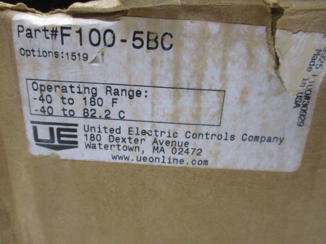 UNITED ELECTRIC F100-5BC  NSMP