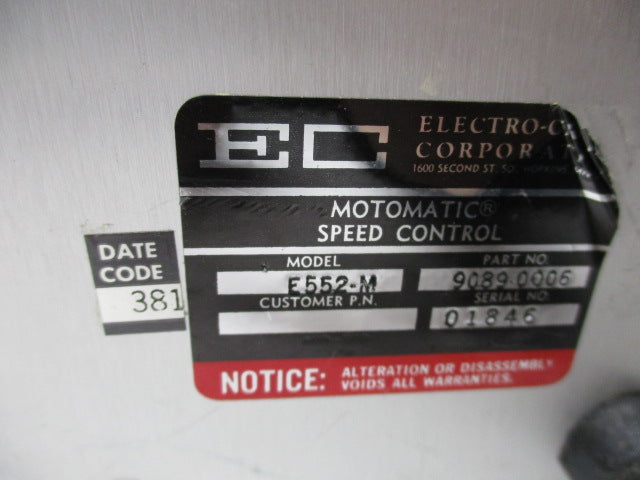 ELECTRO-CRAFT E-552-M  UNMP