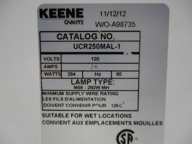 KEENE UCR250MAL-1  NSMP